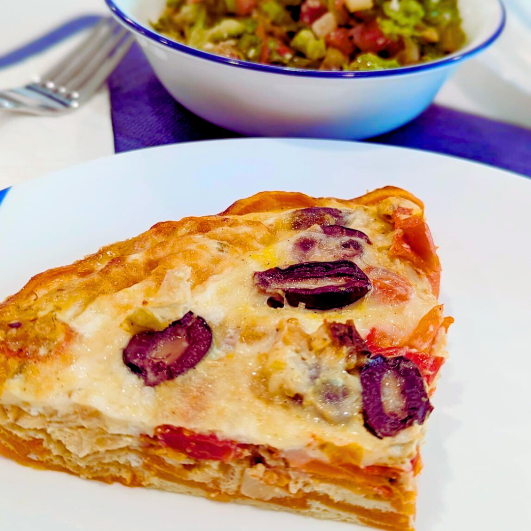 Meatless Friday GlutenFree Tomato and Olive Quiche